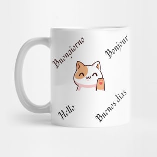 Copie de Bonjour, Buongiorno, Hello, Buenos dias Mug